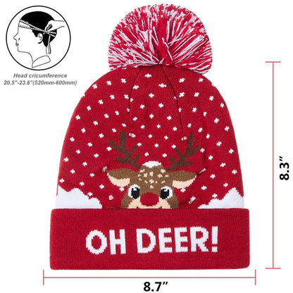 LED Christmas Knitted Hat __stock:100 Holiday Decor & Apparel refund_fee:800