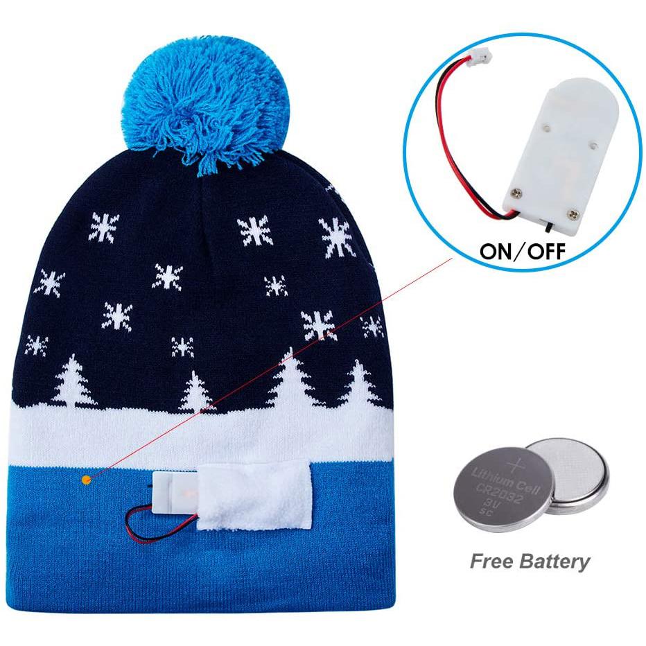 LED Christmas Knitted Hat __stock:100 Holiday Decor & Apparel refund_fee:800