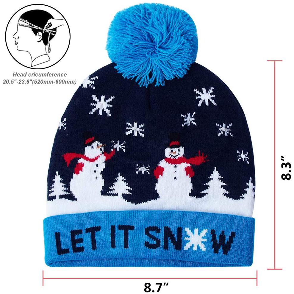 LED Christmas Knitted Hat __stock:100 Holiday Decor & Apparel refund_fee:800
