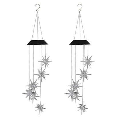 LED Color-Changing Solar Power Ball Wind Chime __stock:750 refund_fee:800 String & Fairy Lights Warranty