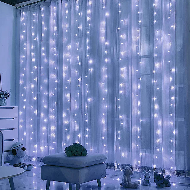 LED Curtain String Lights Home Decor Lights __stock:200 refund_fee:800 String & Fairy Lights Warranty