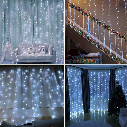 LED Curtain String Lights Home Decor Lights __stock:200 refund_fee:800 String & Fairy Lights Warranty