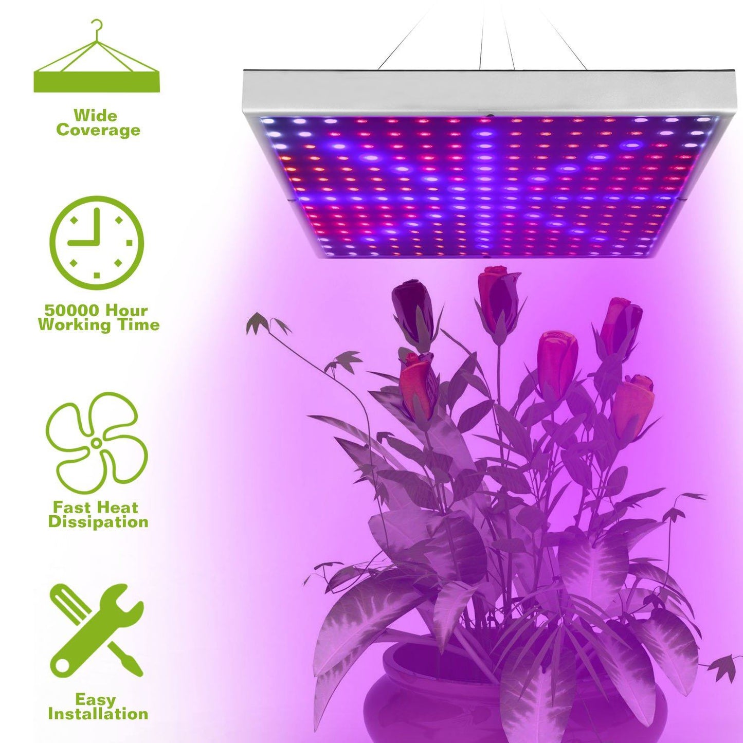 LED Grow Light Full Spectrum Hanging __stock:300 Garden & Patio refund_fee:1800