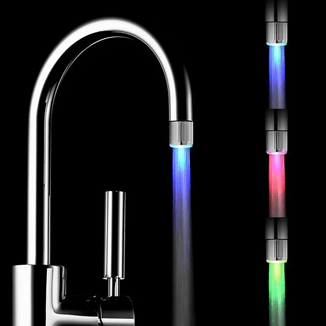 LED Light Water Faucet Tap Heads Glow LED Shower Stream Bath refund_fee:800 Warranty