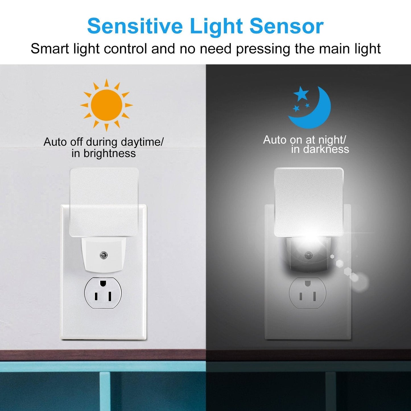 LED Night Light Dusk to Dawn Sensor Indoor Lighting refund_fee:800 Warranty