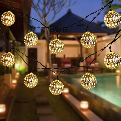 LED Outdoor Solar String Lights __stock:200 refund_fee:800 String & Fairy Lights Warranty