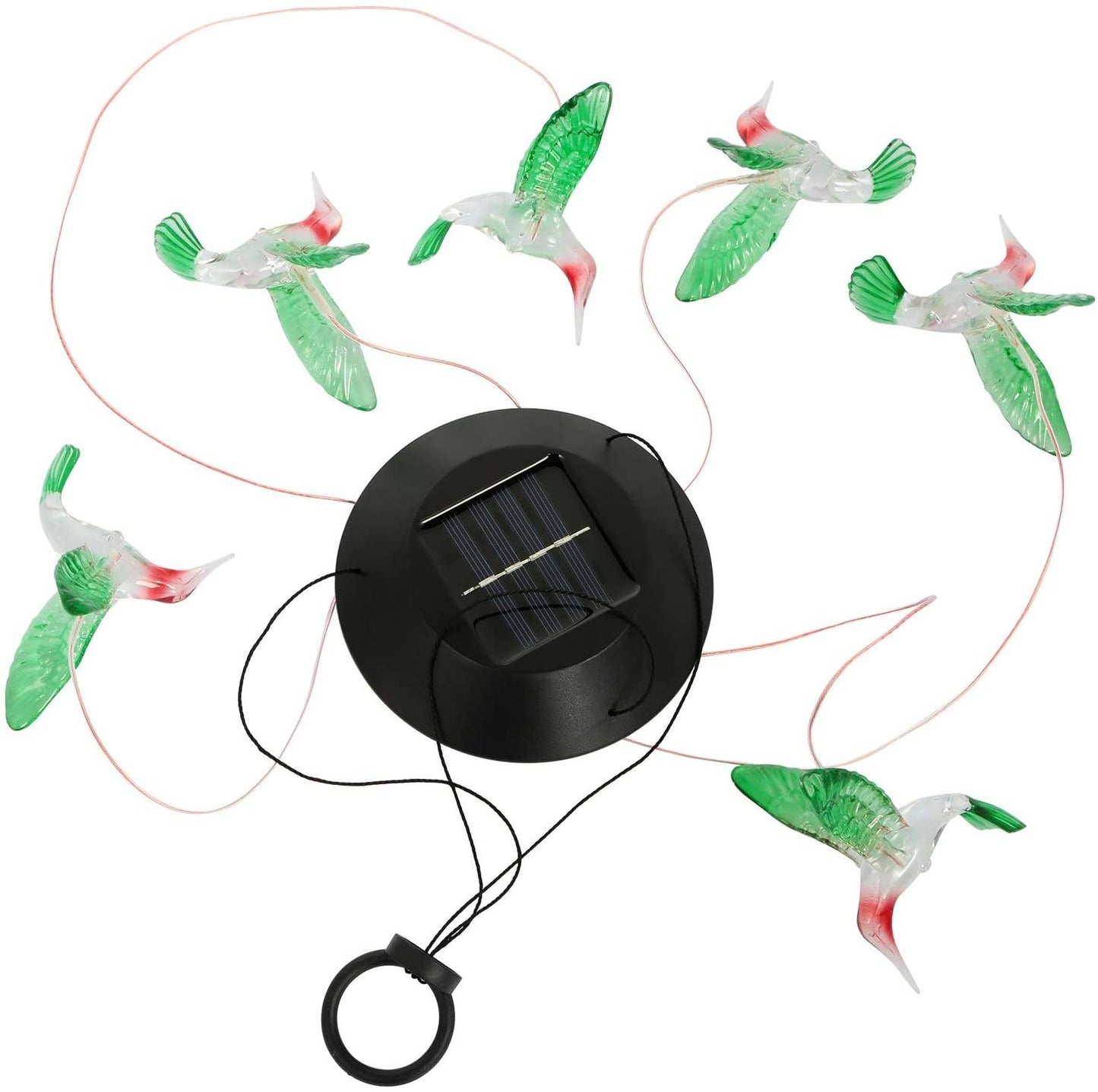 LED Solar Hummingbird Wind Chime __stock:500 Holiday refund_fee:800 String & Fairy Lights Warranty