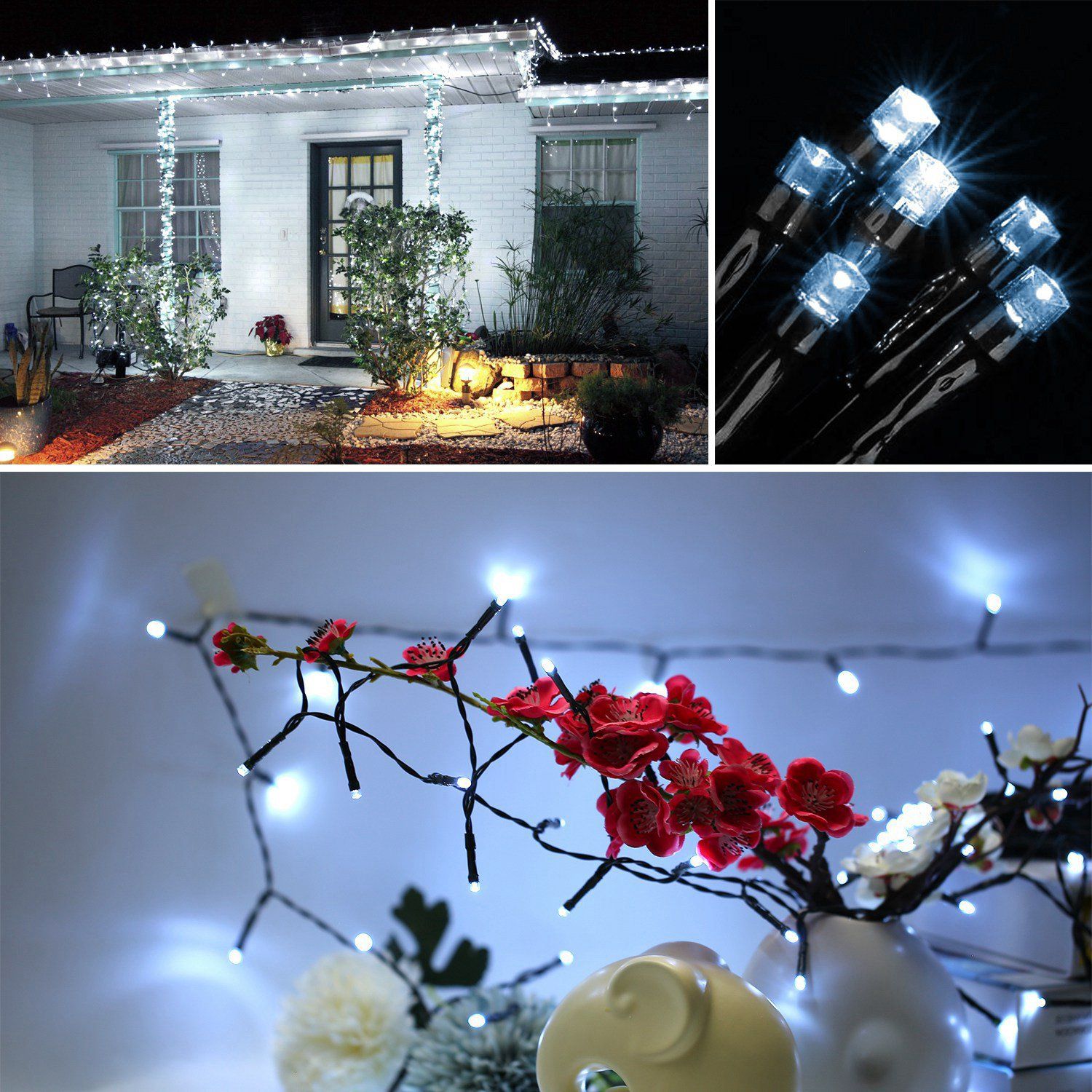 LED Solar Power Fairy String Lights __stock:150 Holiday refund_fee:1200 String & Fairy Lights Warranty