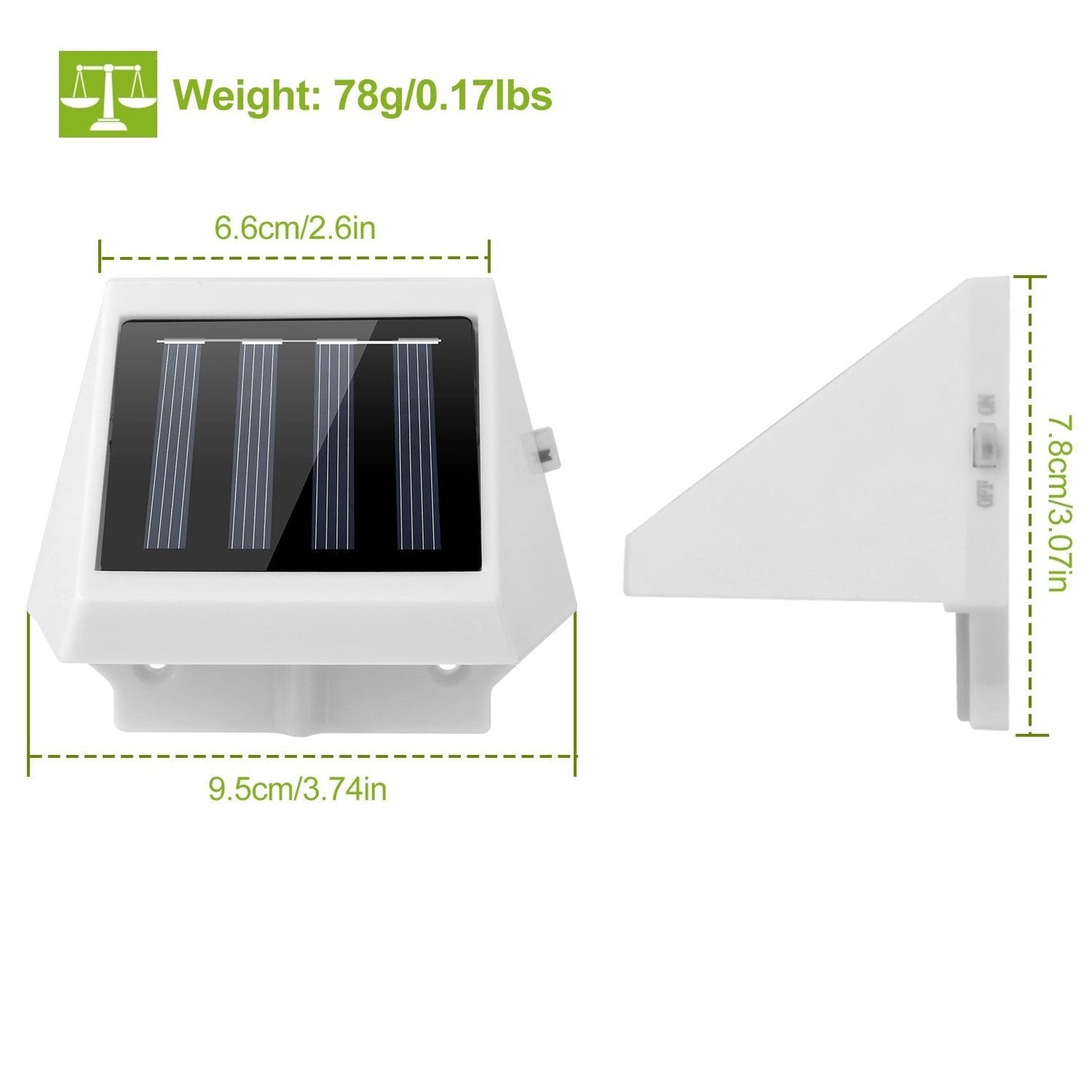 LED Solar Powered Stair Lights Outdoor Lighting refund_fee:800 Warranty