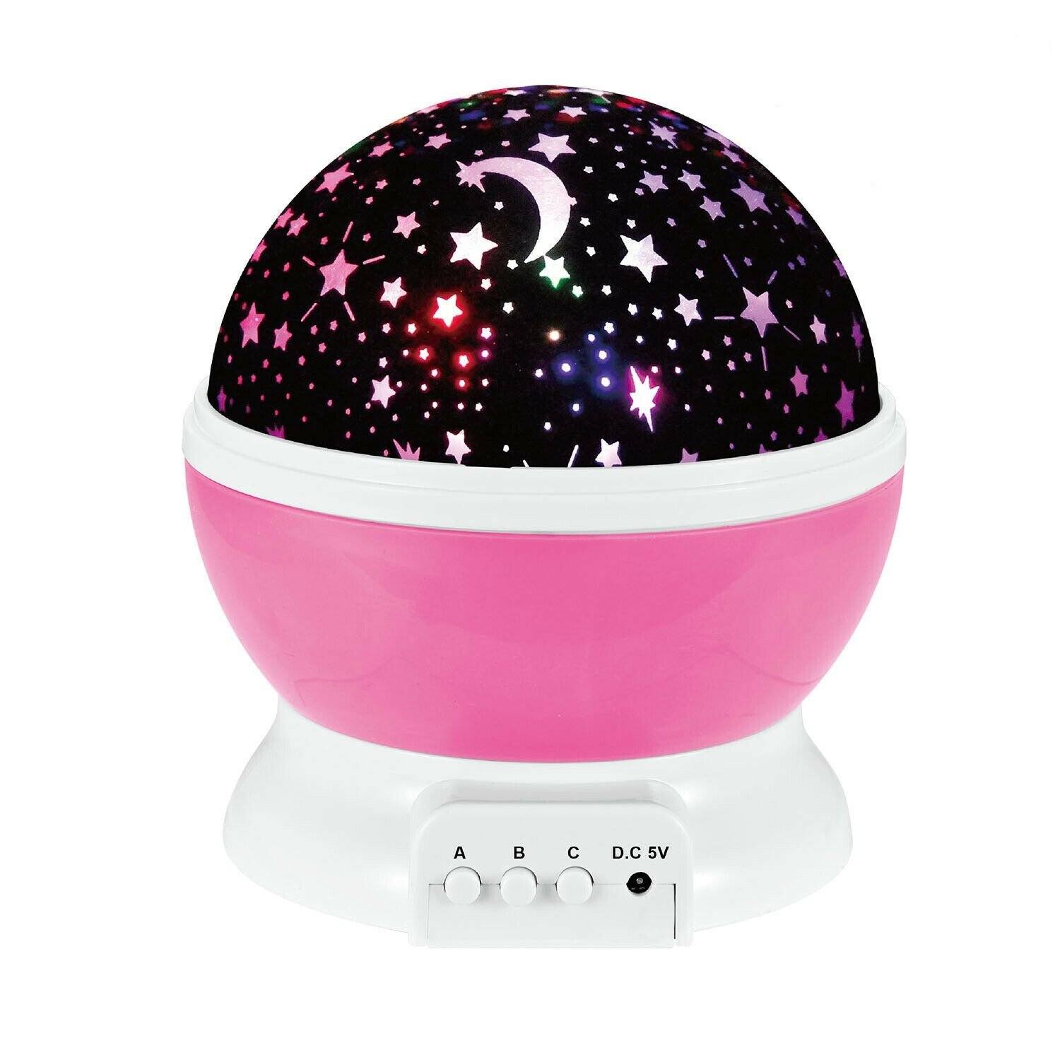 LED Star Sky Projector Night Light Pink __stock:250 Holiday PriceCheck refund_fee:800 String & Fairy Lights Warranty