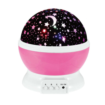 LED Star Sky Projector Night Light Pink __stock:250 Holiday PriceCheck refund_fee:800 String & Fairy Lights Warranty