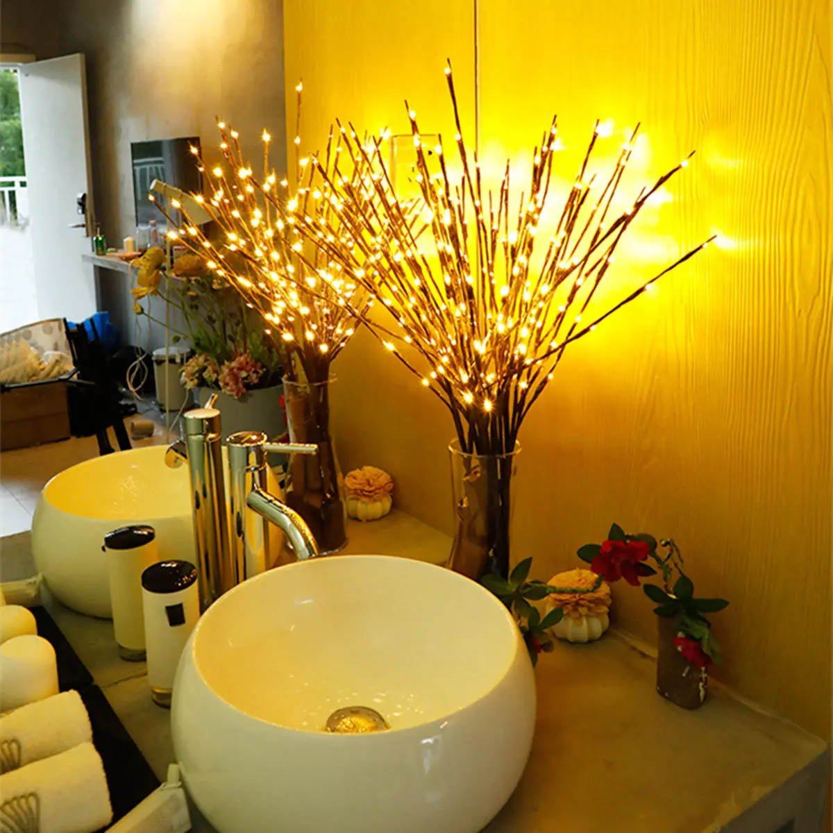 LED Tree Branch Lamp Floral Lights Indoor Lighting refund_fee:800 Warranty