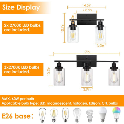 Light Wall Scone Lighting with Clear Glass __stock:50 Indoor Lighting Low stock refund_fee:1200 Warranty