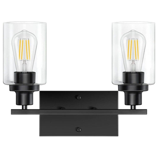 Light Wall Scone Lighting with Clear Glass Dual Heads __stock:50 Indoor Lighting Low stock refund_fee:1200 Warranty