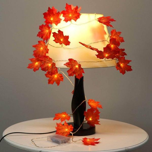 Lighted Fall Garland 40 LED String Light Holiday Decor & Apparel refund_fee:800 Warranty