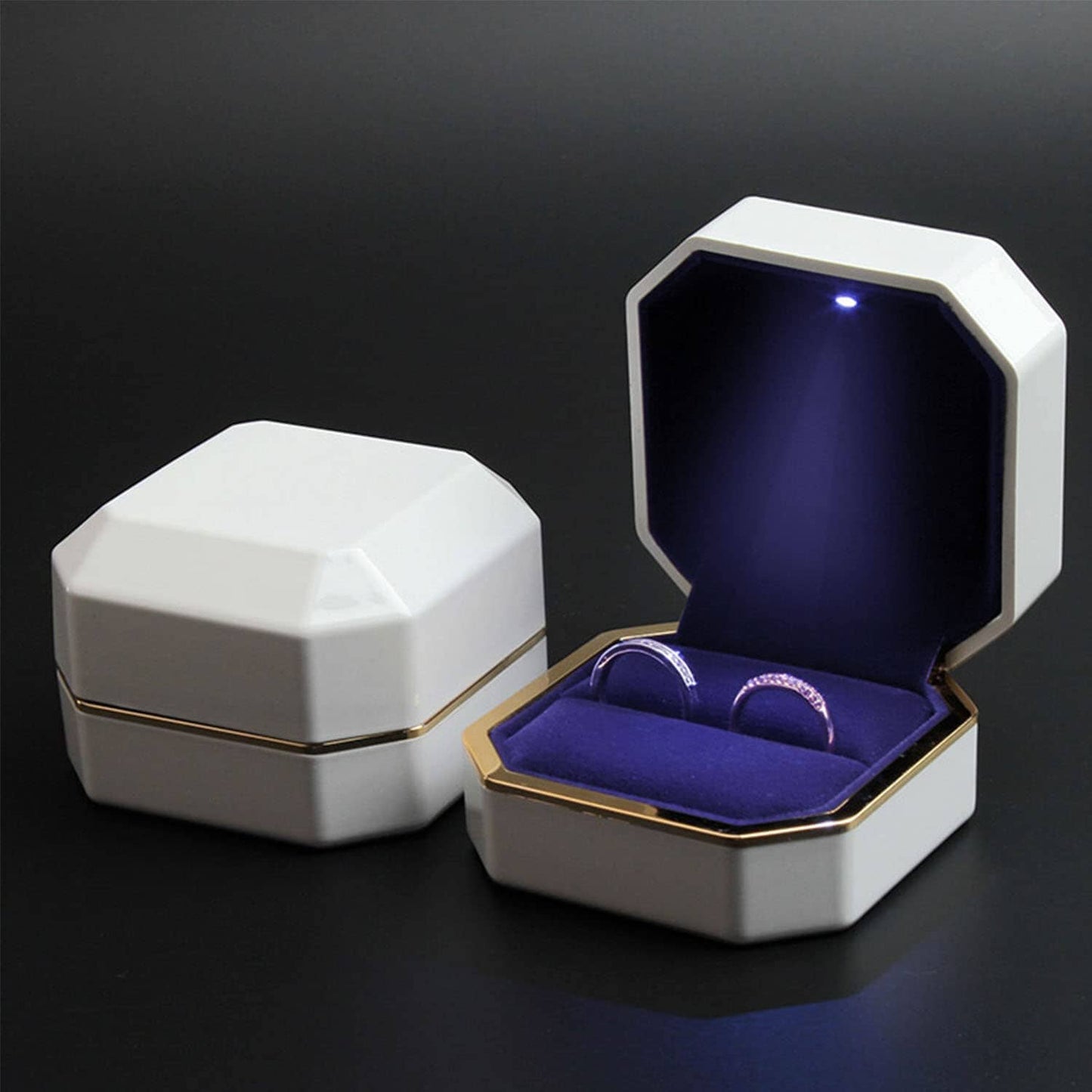 Luxury Ring Box with LED Light __stock:200 Closet & Storage refund_fee:800