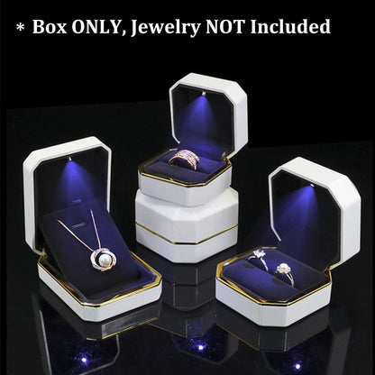 Luxury Ring Box with LED Light __stock:200 Closet & Storage refund_fee:800