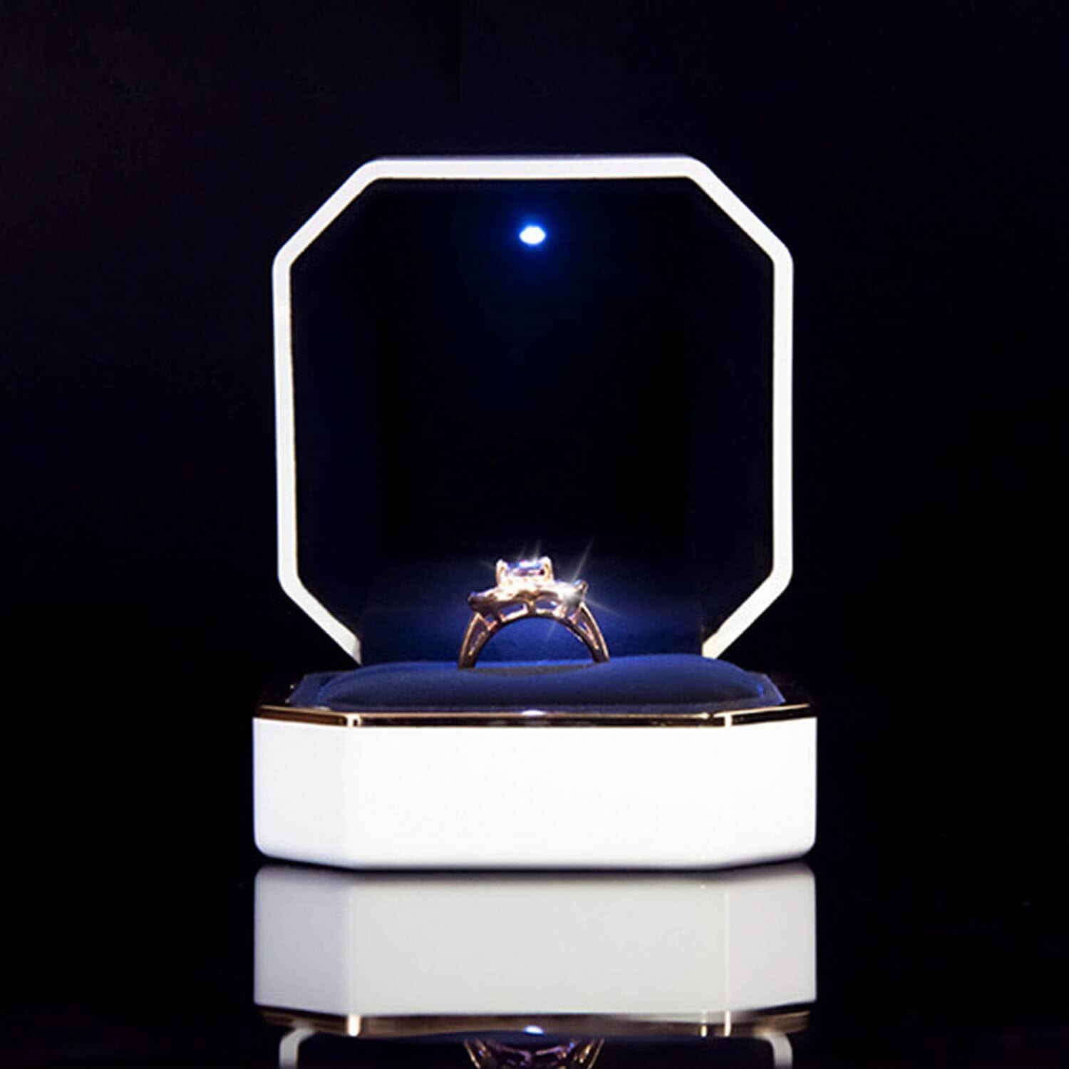 Luxury Ring Box with LED Light __stock:200 Closet & Storage refund_fee:800