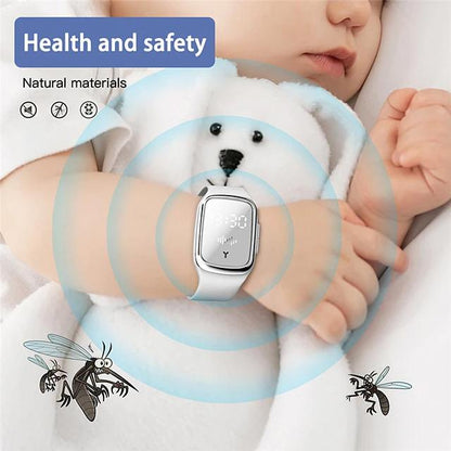 M2 Rechargeable Natural Ultrasonic Mosquito Repellent Watch __stock:400 Pest Control refund_fee:800 Warranty