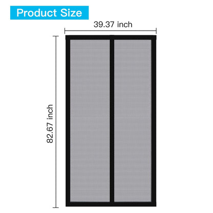 Magnetic Screen Door With Durable Fiberglass Mosquito Mesh Curtain __stock:250 Pest Control refund_fee:800