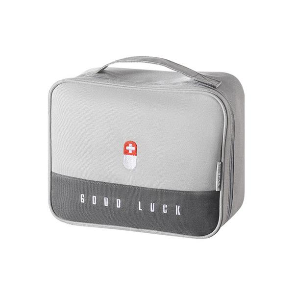 Medicine Box Family Portable Storage Bag Gray __stock:200 Closet & Storage refund_fee:800