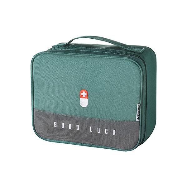 Medicine Box Family Portable Storage Bag Green __stock:200 Closet & Storage refund_fee:800