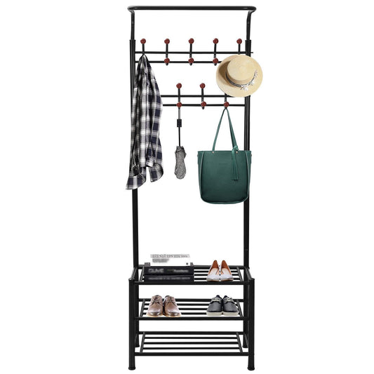 Metal Entryway Coat Shoe Rack Closet & Storage Low stock refund_fee:2200