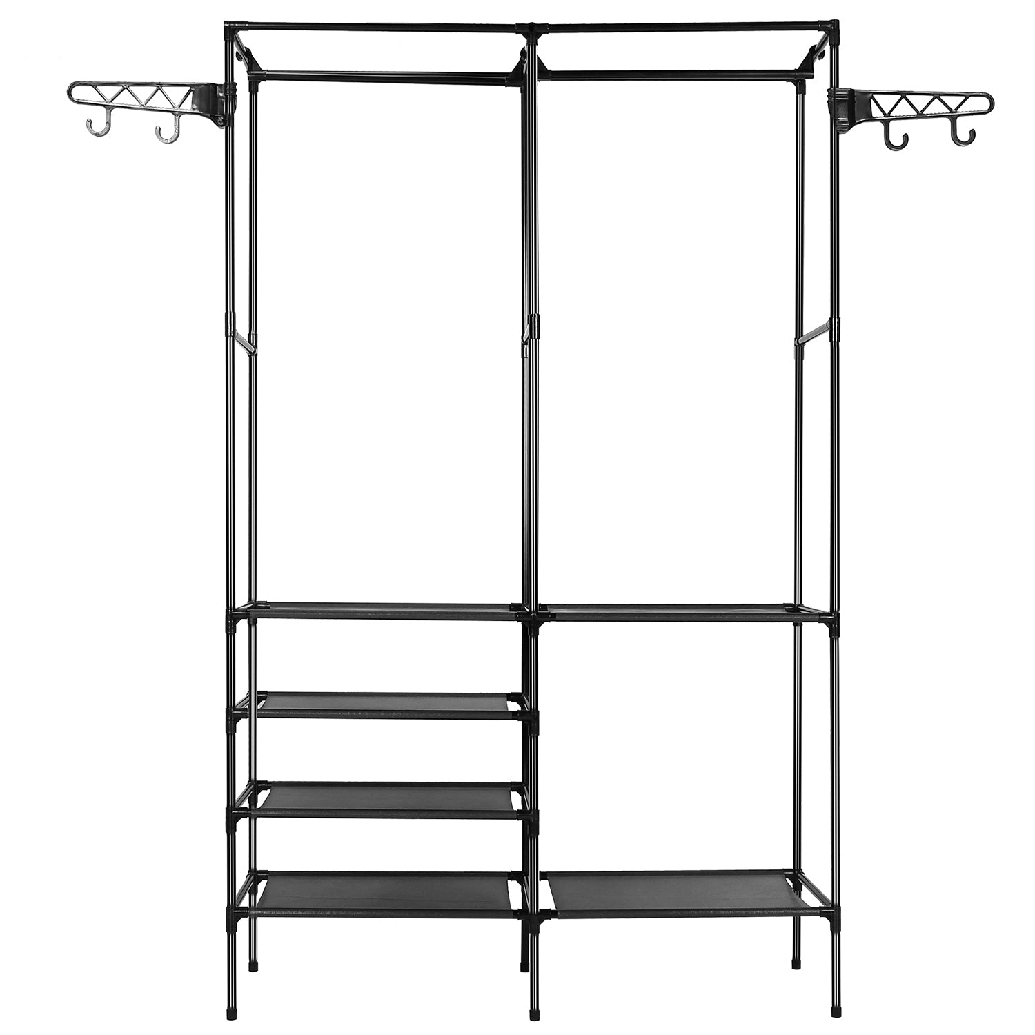 Metal Garment Rack Shoe Clothing Organizer Shelves __stock:100 Closet & Storage refund_fee:1200