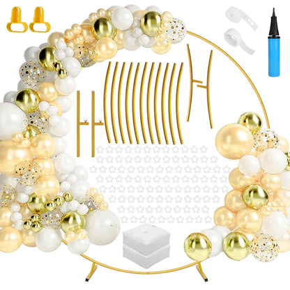 Metal Round Arch Reusable Backdrop Stand with Balloon Tools __stock:50 Holiday Decor & Apparel refund_fee:1800