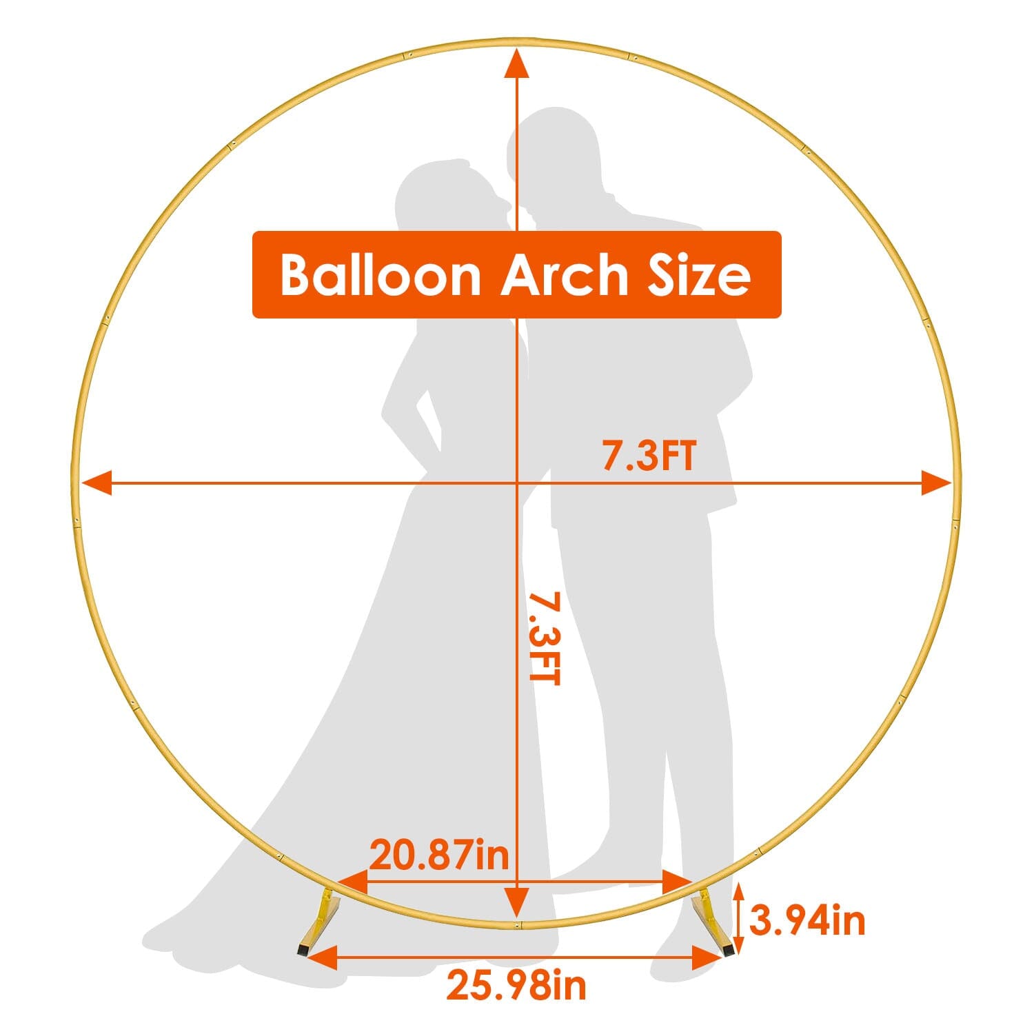 Metal Round Arch Reusable Backdrop Stand with Balloon Tools __stock:50 Holiday Decor & Apparel refund_fee:1800