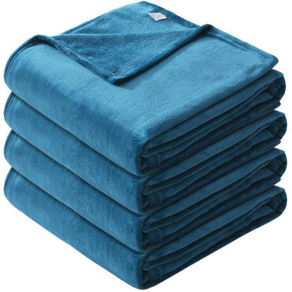 Microfiber Soft Fleece Blanket -Comfy for All Seasons Blue __label2:BOGO 30% OFF __stock:100 Bedding refund_fee:800