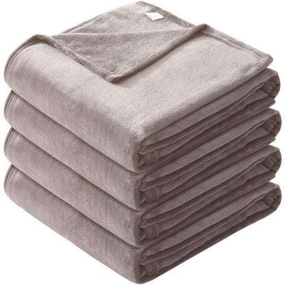 Microfiber Soft Fleece Blanket -Comfy for All Seasons Camel __label2:BOGO 30% OFF __stock:100 Bedding refund_fee:800