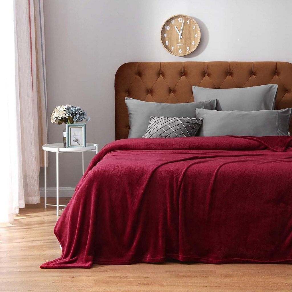 Microfiber Soft Fleece Blanket -Comfy for All Seasons __label2:BOGO 30% OFF __stock:100 Bedding refund_fee:800