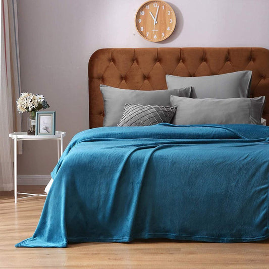 Microfiber Soft Fleece Blanket -Comfy for All Seasons __label2:BOGO 30% OFF __stock:100 Bedding refund_fee:800