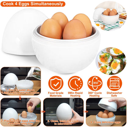 Microwave Egg Broiler Cooker Up to 4 Eggs __stock:100 Kitchen & Dining refund_fee:1200 Warranty