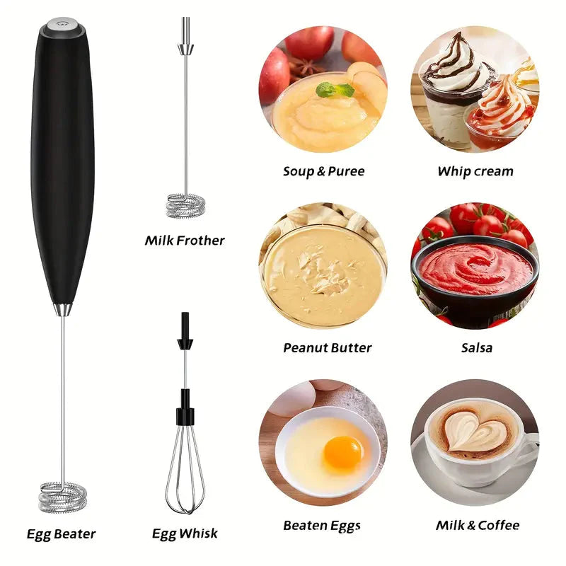 Milk Frother, Handheld Electric Mixer __stock:200 Kitchen & Dining refund_fee:800 show-color-swatches Warranty