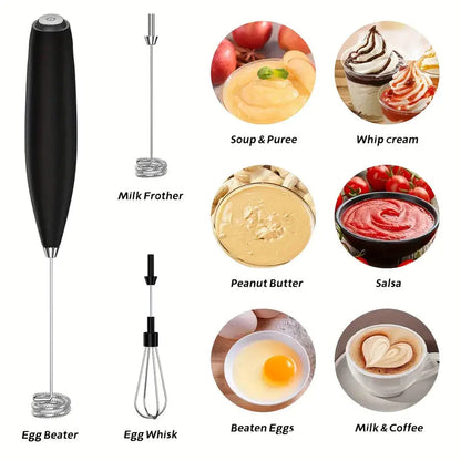 Milk Frother, Handheld Electric Mixer __stock:200 Kitchen & Dining refund_fee:800 show-color-swatches Warranty