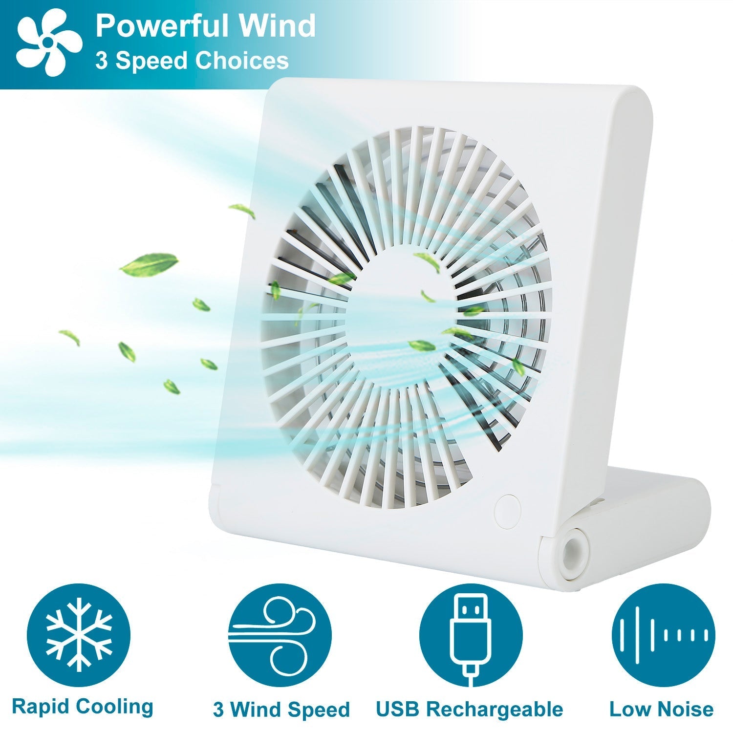 Mini Electric Desk Fan USB Rechargeable __stock:50 Household Appliances Low stock refund_fee:1200 Warranty