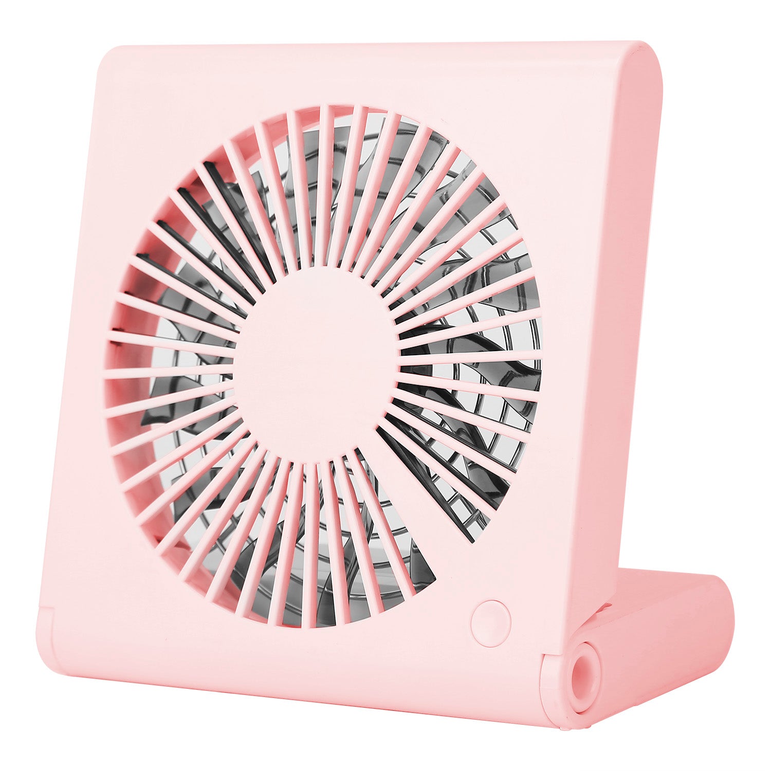 Mini Electric Desk Fan USB Rechargeable Pink __stock:50 Household Appliances Low stock refund_fee:1200 Warranty