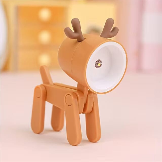 Mini LED Desk Lamp Deer Brown __stock:200 Indoor Lighting refund_fee:800 Warranty