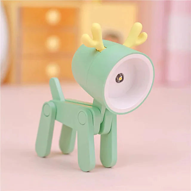 Mini LED Desk Lamp Deer Green __stock:200 Indoor Lighting refund_fee:800 Warranty