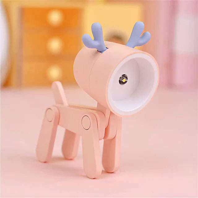 Mini LED Desk Lamp Deer Pink __stock:200 Indoor Lighting refund_fee:800 Warranty