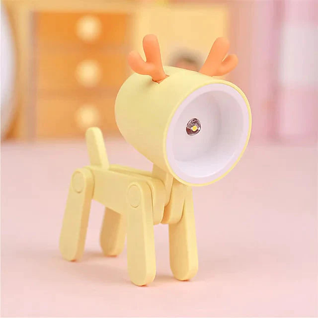 Mini LED Desk Lamp Deer Yellow __stock:200 Indoor Lighting refund_fee:800 Warranty