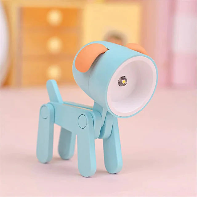 Mini LED Desk Lamp Dog Blue __stock:200 Indoor Lighting refund_fee:800 Warranty