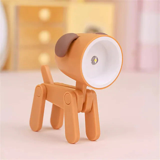 Mini LED Desk Lamp Dog Brown __stock:200 Indoor Lighting refund_fee:800 Warranty