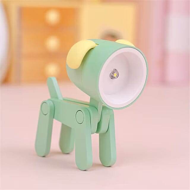 Mini LED Desk Lamp Dog Green __stock:200 Indoor Lighting refund_fee:800 Warranty