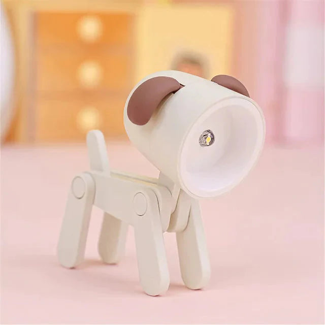 Mini LED Desk Lamp Dog White __stock:200 Indoor Lighting refund_fee:800 Warranty