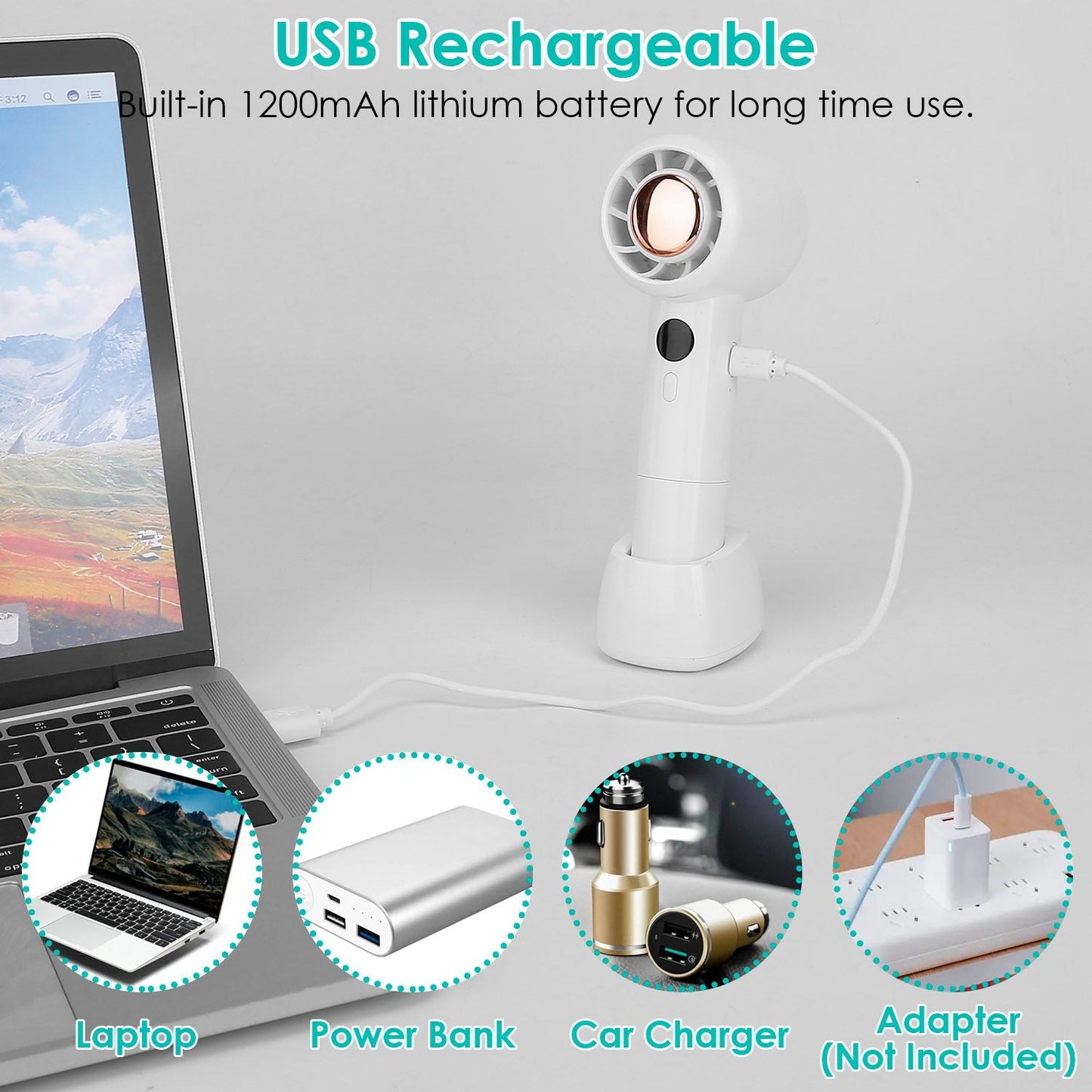 Mini Portable USB Rechargeable Handheld Cooling Fan __stock:50 Household Appliances Low stock refund_fee:1200 Warranty