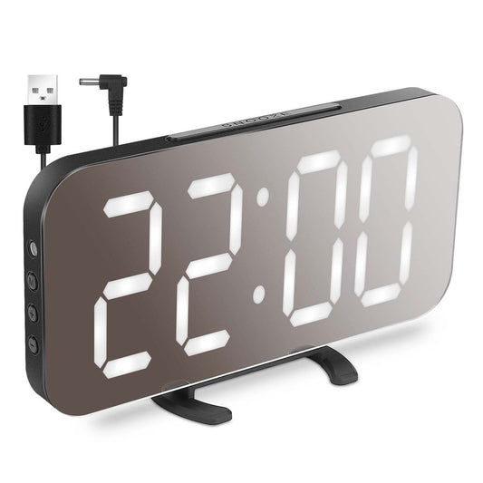 Mirror LED Electronic Alarm Clock Household Appliances Low stock refund_fee:1200