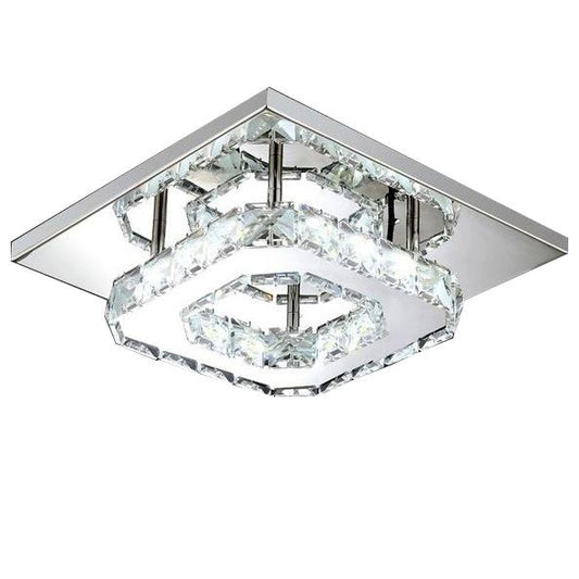 Modern LED Crystal Ceiling Lamp White __stock:200 Indoor Lighting refund_fee:1800 Warranty